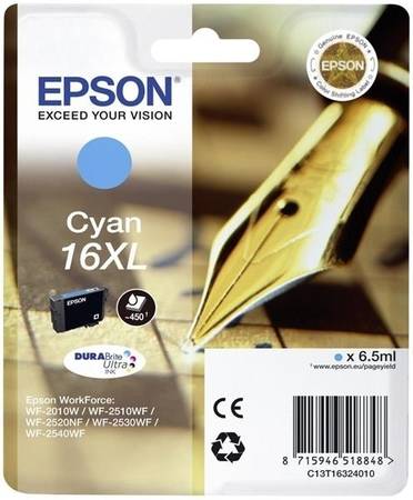 Epson 16XL-T1632-C13T16324020 Mavi Orjinal Kartuş - 1