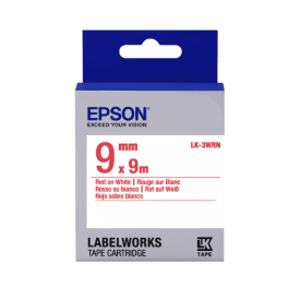 Epson Orjinal Etiket Kartuşu Standart LK-3WRN Kırmızı/Beyaz 9mm(9m) - Epson