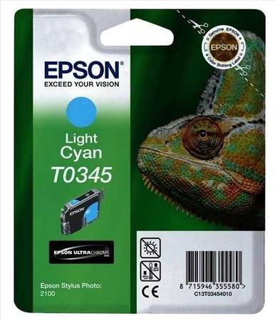 Epson T0345-C13T03454020 Orjinal Açık Mavi Kartuş - 1