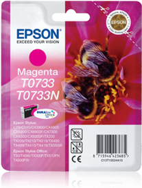 Epson T0733-C13T10534A10 Kırmızı Orjinal Kartuş - Epson