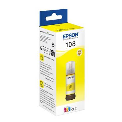 Epson T09C44 108 Sarı Orjinal Şişe Mürekkep T09C44A - 1