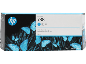 HP 738 676M6A Mavi Orjinal Kartuş - Hp