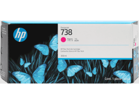 HP 738 676M7A Kırmızı Orjinal Kartuş - Hp