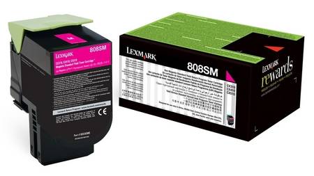 Lexmark CX410-80C8SM0 Orjinal Kırmızı Toner Y.K. - 1
